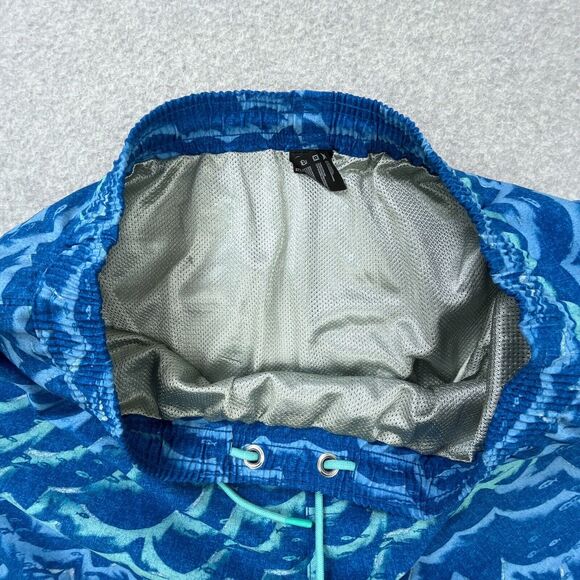 Huk Waves Volley 5.5 Board Shorts Mens Sz XL Blue Lined Drawstring Swim Trunks - Picture 7 of 13